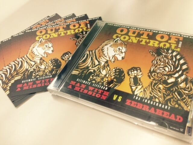 MAN WITH A MISSION×Zebrahead「Out of Control」明日5月20日発売