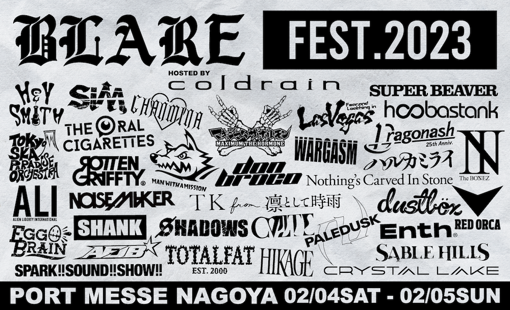 2020年 ブレアフェス BLARE FES ポスター B2サイズ coldrain - LIVE