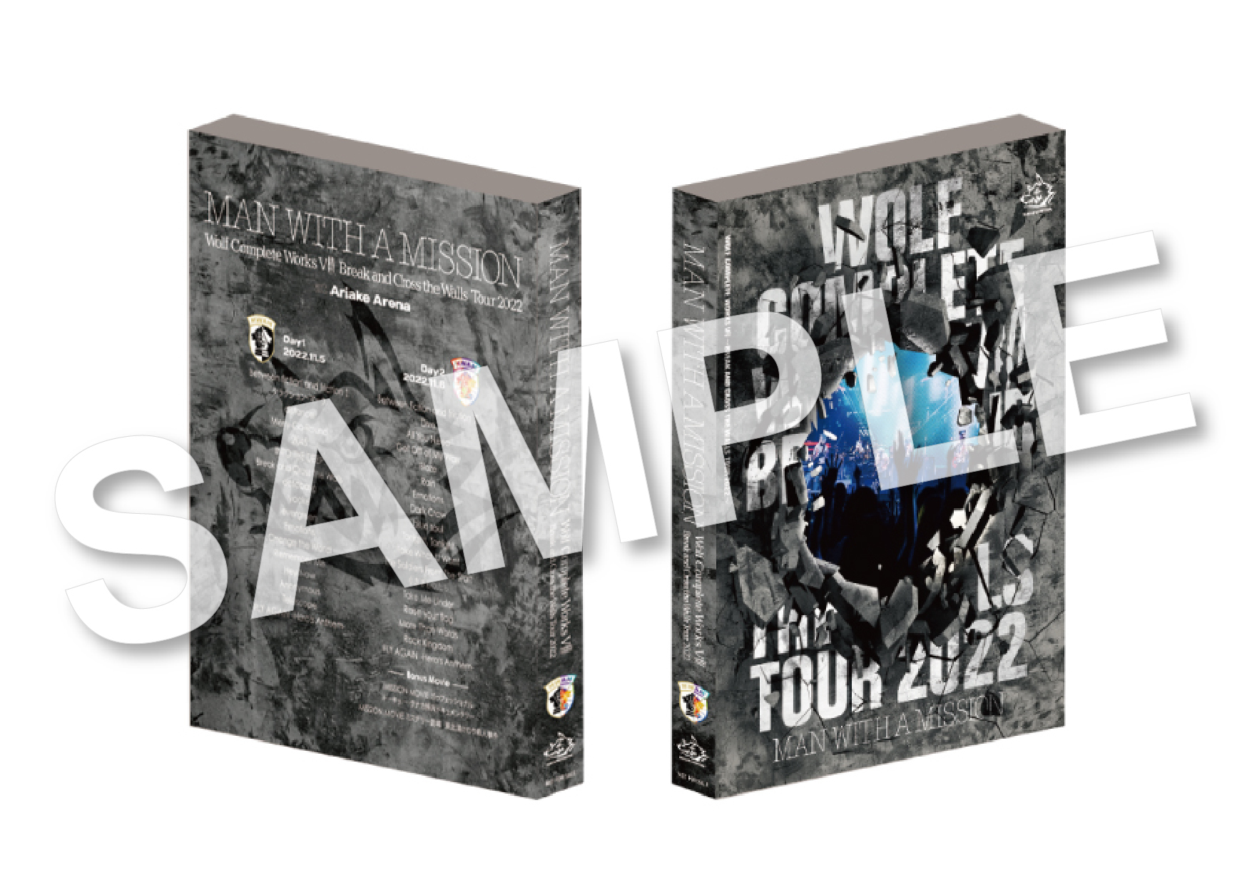 Wolf Complete Works Ⅷ ～Break and Cross the Walls Tour  2022～』購入特典絵柄・応援店対象店舗決定！！また、発売記念のライブ写真掲示も開催！ | MAN WITH A MISSION